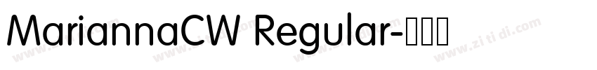 MariannaCW Regular字体转换